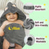 PFTPOW Personalized Baby Towel with Name Custom Toddler Hooded Bath Towels for Girl Boy Swaddle Blanket Customized Baby