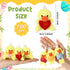100 Zhanmai Pcs Mini Plush Animal Toys Bulk Small Chick Keychain Party Favors Stuffed Small Animals for Easter Egg