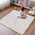 EtherSpher 50'' 50'' Pastel Grey Animal Print Large Non-Slip Foldable Baby Play mat for Indoor Outdoor Lightweight
