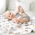 2 Pack, 34 44 GRSSDER Reversible Baby Swaddle Blankets Super Soft Jersey Knit Baby Quilt Blanket for Baby Boys