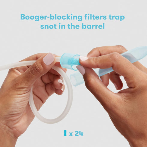 24 Frida Baby NoseFrida SnotSucker for Baby, Nasal Aspirator for Baby, Nose Sucker Baby Nasal Aspirator for Baby