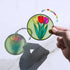 24 Set Winlyn Spring Flower Suncatchers Ornaments Decorations DIY Window Paint Art Kit for Kids Classroom Activities