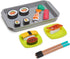 Toy Chef Complete Sushi Restaurant Pretend Play Set, Childrens Pretend Food and Chopsticks, Play