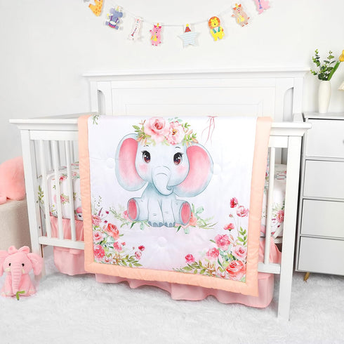 Set Set Set, Baby Crib Bedding for Girls, Soft Bedding with Comfort, Crib Skrit, Crib Sheet, Infant & Toddler Nursery