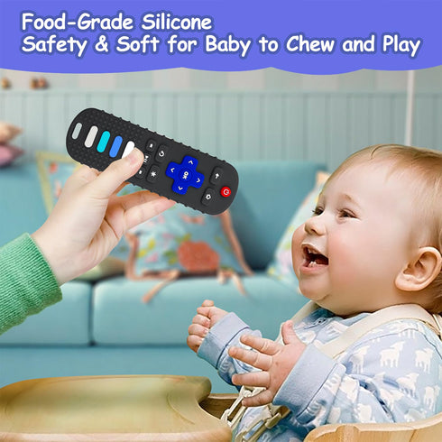 2-Pack Silicone Baby Teething Toys, TV Remote Shape Teethers for Infants, Chew Toys for Toddlers