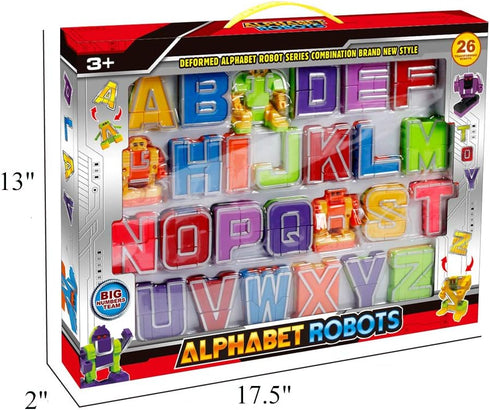 miYou 26 Alphabet Robots Toy for Kids ABC Learning Education Preschool Toys Pieces/Gift Box
