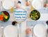 12 Piece Kids Utensils Silverware Set, E-far Stainless Steel Hammered Toddler Cutlery, Dishwasher Safe
