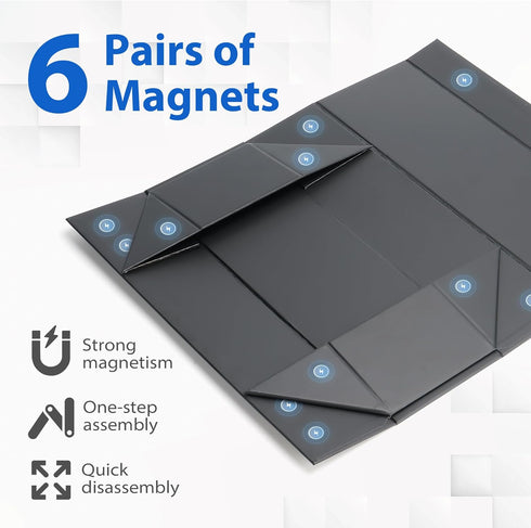 3Pack Trading Card Storage Box with 15PCS Dividers, Magnetic Toploaders, Holds 1000+ Cards or 200 Toploaders