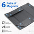 3Pack Trading Card Storage Box with 15PCS Dividers, Magnetic Toploaders, Holds 1000+ Cards or 200 Toploaders