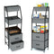 Lurgno Baby Diaper Caddy Organizer and Storage - 5 Tier Rolling Cart with