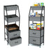 Lurgno Baby Diaper Caddy Organizer and Storage - 5 Tier Rolling Cart with