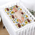 Highland Cows Floral Changing Pad Covers, Soft Breathable Stretch for Baby Girls and Boys 32''x16'' Sunflowers
