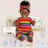 JIZHI Reborn Baby Dolls Black, 22 Inch Lifelike Soft Body African American Girl Doll Gift Set