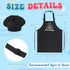 Kids Apron and Chef Hat Set, “CHEF in training” Apron Adjustable Child Apron Chef in Training Funny Apron