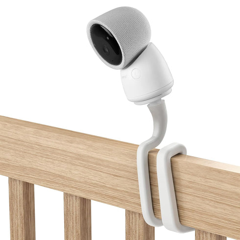 Flexible Twist Mount for Arenti Baby Monitor, No Tools or Wall Damage Required, White