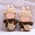 QIUTIMIY 17cm 3 Set: (LBB 16) Doll Clothes - Cute Piece Brown Sweater, Khaki Cap, Mini Bag Clothes