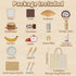 Set, 1-3, 3-5 Lehoo Castle Wooden Play Food Toy Food for Toddlers Pretend Play Kitchen Accessories, Cutting Food Toys