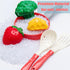 77Pcs 3 Pretend Play Kitchen Accessories for Kids, Cutting Fruits Vegetables Hamburger Toy Kitchen Accessories