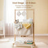 Woodtoe Baby Diaper Caddy Cart with Movable Storage Organizer, Natural Newborn Nursery Essentials, Mobile Utility Cart