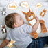 5 1 16'' Mommy 4 Set in Kangaroo Stuffed Animal with Babies, Stuffed Kangaroo Plush Toy with Baby Joey Plush and Pouch
