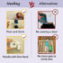 Magnetic Child Proof Door Lock, Keep Toddler Out of Room with Litter Box, No Need for Interior Cat Door
