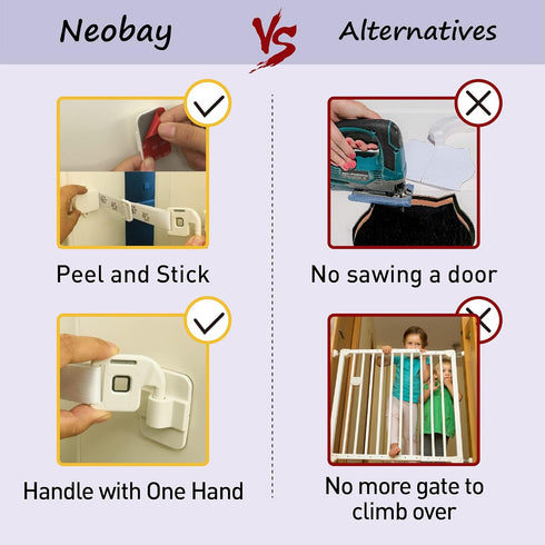 Child Proof Door Strap with Silicone Door Stopper - Prevents Finger Pinch Injuries, No Need for Baby-Gate