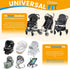 UPF50+ Orzbow Baby Mosquito Net with Sun Shade for Stroller, Universal Stroller Mosquito Netting Privacy Cover