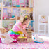 1: 12 Toyvian Mini Wooden Drawer Cabinet, Dollhouse Decoration Bookshelf with Wood Drawer Tiny Bookcase TV Cabinet