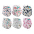 6 Pack 12 ALVA Cloth Diaper with Inserts One Size Adjustable Washable Reusable Diaper Cover for Baby Girls and Boys