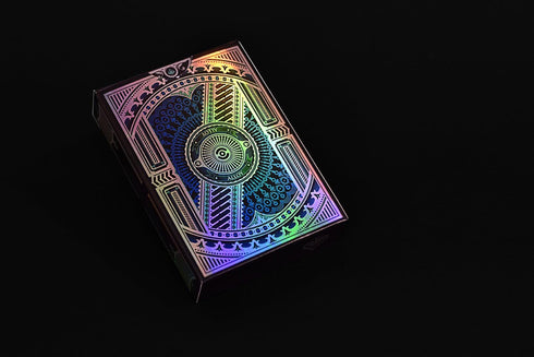 Alloy Cobalt Playing Cards Poker Deck, Custom Design Foiled Backs & Faces, New