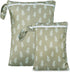 2 Sizes Wet Bags, Waterproof Storage Bag for Baby Diapers and Pump