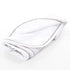 Eco-Friendly Baby Swaddle Blanket - White with Brown Stitching