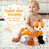 Honoson Nurturing Dog Stuffed Animal with Puppies Set, Nursing Mommy Dog Plush with 4 Baby Puppies