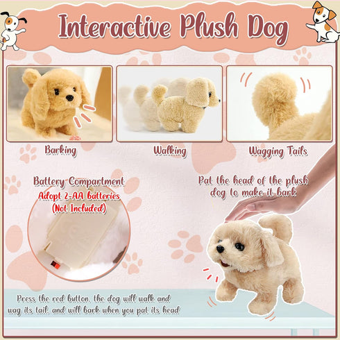 Set 12Pcs Set 3 4 5 6 7 8 TEUVO Pet Care Play Robot Dog Toys for Kids Puppy Dog Toy Pet Walk Grooming Vet Toys