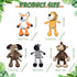 9 Set 11 Inch Zhanmai Pieces Safari Stuffed Animal Toys Plush Jungle Animal Toys Plush Includes Tiger Lion Elephant