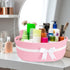 Gift Basket with Bow and Gift Bag, Simplicity Home Decor Rope Basket for Gifts, Empty Storage Basket, Pink