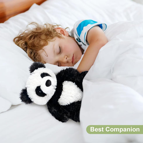 SuzziPals Heatable & Coolable Panda Stuffed Animals, Cute Microwavable Heating Pad Plushies for Soothing