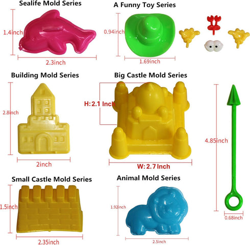 MUKOOL 42pcs Sand Molding Tools Activity Set Compatible with Any Molding Sand