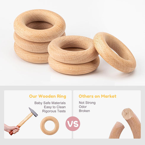 Baby Teething Toys for 0-6 Months, BPA Free Sensory Toys for Babies, Newborn Infant Gifts for 1 Year Old