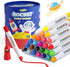 JUPITEARTH 26 Colors Rocket Tempera Paint Sticks with 120 PDF Coloring Pages,