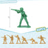 LovesTown 120PCS Army Men Action Figures: Plastic Toy Soldier Figures Playset in Green, Red, Yellow, Silver for Boys