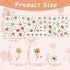 Small Flower Wall Stickers Boho Floral Wall Decals Watercolor Wildflower Decals Cute Flowers Stickers Removable Retro