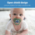 Symmetrical Bulb, 6-18m, 2 Pack Dr. Brown's Advantage Glow-in-The-Dark Baby Pacifier, Fully Soother with Soft Silicone