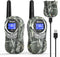 QNIGLO Kids Camping Walkie Talkies, Rechargeable Camo for Outdoor Adventure Game, Hiking, Army Police Toys for Ages 3-12