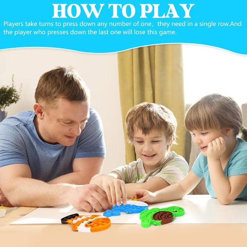 DEARIDAP 3 PCS Ocean Animal Fidget Toys for Kids, Marine Push Bubble Fidget Toys, Silicone Squeeze Sensory Toys, Stress