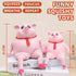 CHEROSIN 2Pack Cute Squishy Pig for Kids and Adults - of Sensory Stress Relief Pig Squeeze Toys to Anxiety, Funny