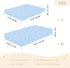 miaozhen 1 Pack 52x28 Cotton Baby Crib Sheets Soft Comfy Daisy Flower Pastel Blue Toddler Mattress Sheet for Nursery