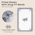 FILLEEP 2 Pack 52" 28" Baby Crib Sheets for Boys Girls Neutral, Crib Mattress Sheet for Standard Crib and Toddler