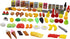 DREAM COLLECTION Set 120 Flat River Group , Pretend Food with Carry Bag - Plastic Food Toys, Food Collection of Pieces