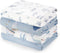 PHF Muslin Swaddle Blankets for Newborn, 4 Pack Organic Soft Breathable Receiving
